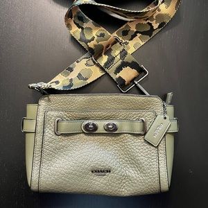 Coach Blake Crossbody - Utility Green Bubble Leather